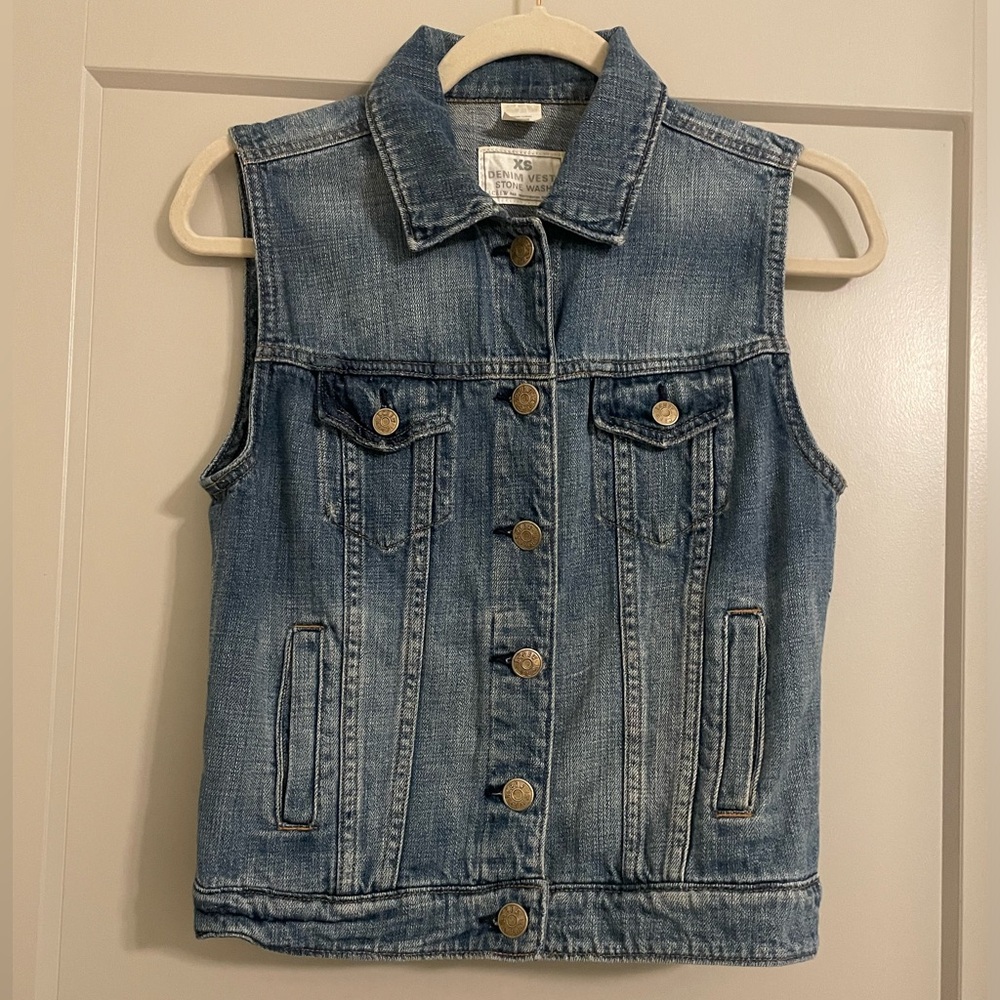 Madewell denim vest size XS
